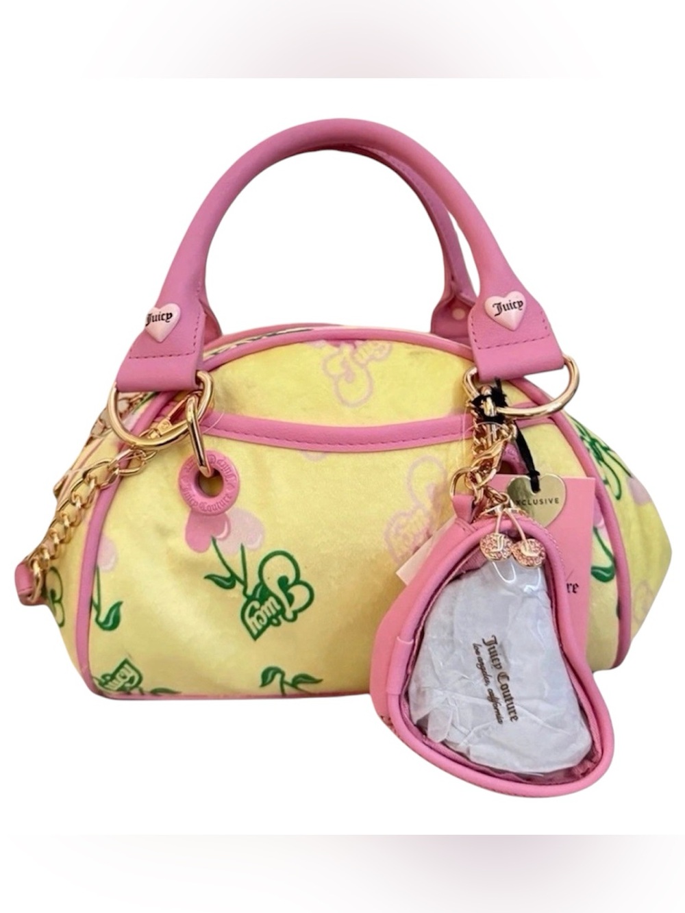 Juicy Couture Retro Cherry Satchel - Yellow